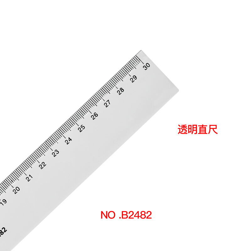 欧标 欧标有机直尺 B2482 30cm PS料