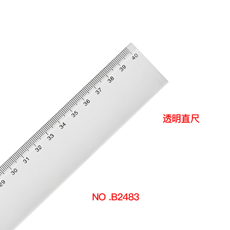 欧标 欧标有机直尺 B2483 40cm PS料