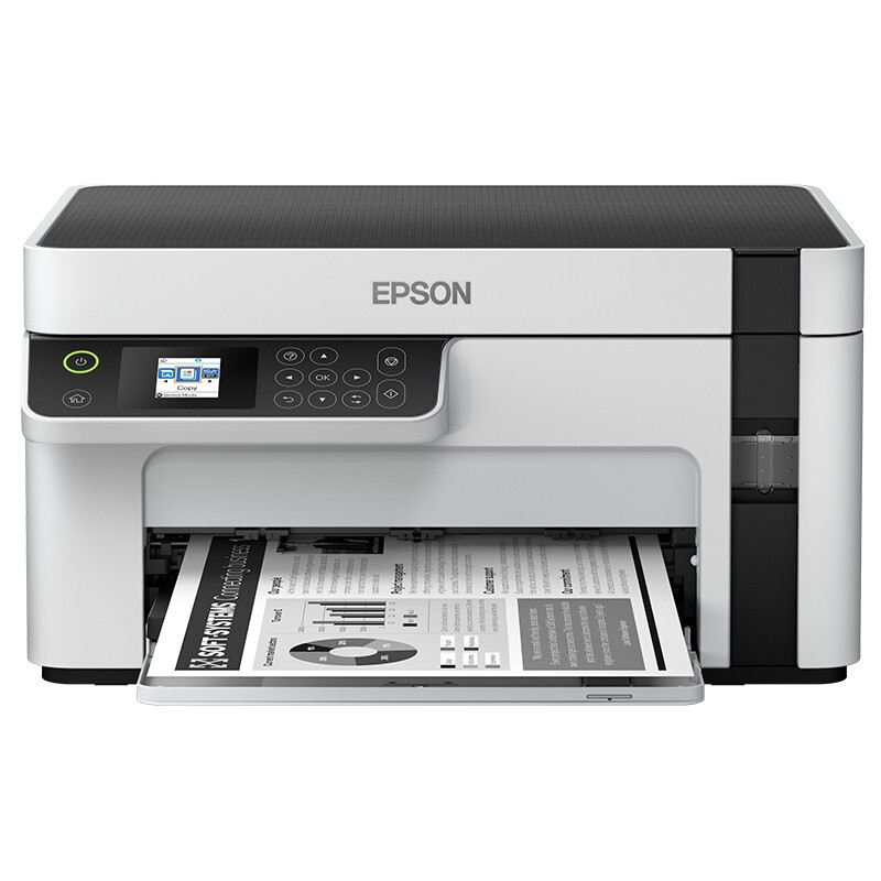 爱普生/EPSON 一体机 M2118 A4幅面 打印/复印/扫描 有线网络 USB 打印速度32ppm 打印分辨率1440*720dpi 150页底部纸盒