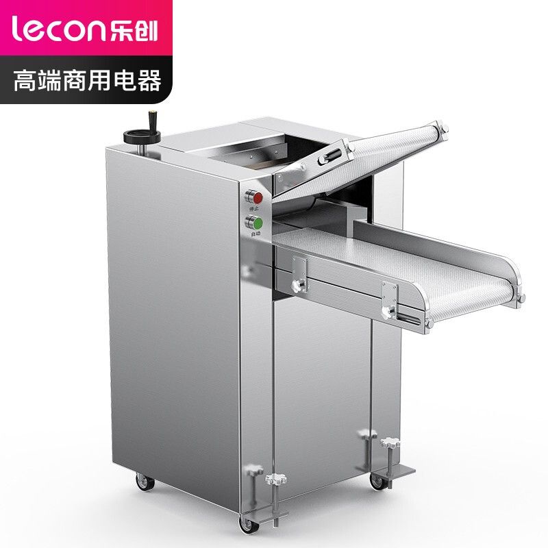 乐创(lecon) 商用压面机 LC-J-YMZ350A 乐创（lecon）压面机商用 600kg/h自动擀面皮机 304不锈钢压面辊 LC-J-YMZ350A