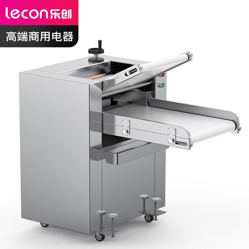 乐创(lecon) 商用压面机 LC-J-YMZ500A 乐创（lecon）压面机商用 900kg/h自动擀面皮机 304不锈钢压面辊 LC-J-YMZ500A