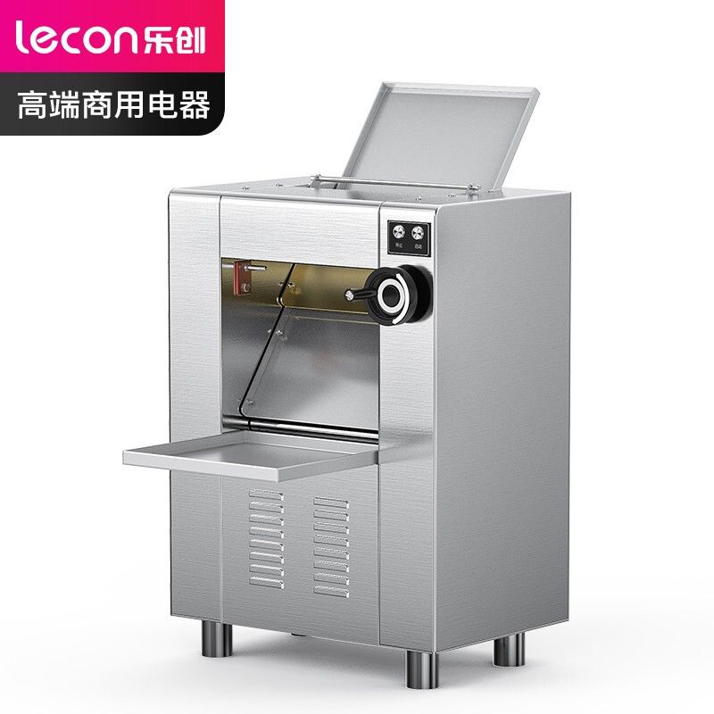 乐创(lecon) 商用压面机 LC-J-YPJ350A 乐创（lecon）压面机商用 304不锈钢压面棍食堂低噪音揉面压皮机 350kg/h LC-J-YPJ350A