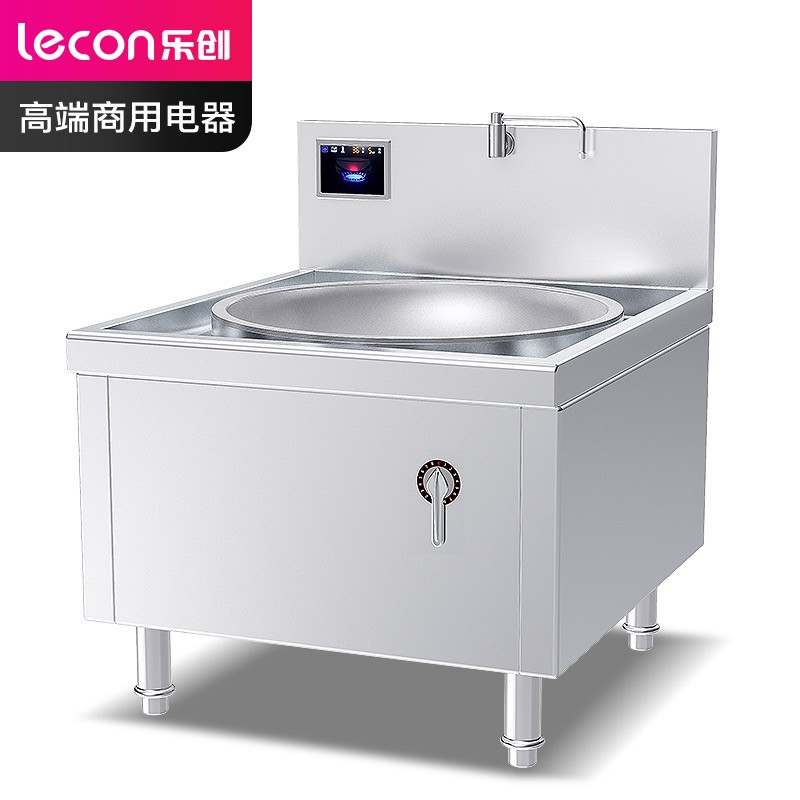 乐创/lecon 电磁炉 LC-J-DC900S25 尺寸1100*1200*（800+400）mm、额定电压380V、空气开关160A、额定功率25KW、火力档位数量8档、推荐就餐人数200