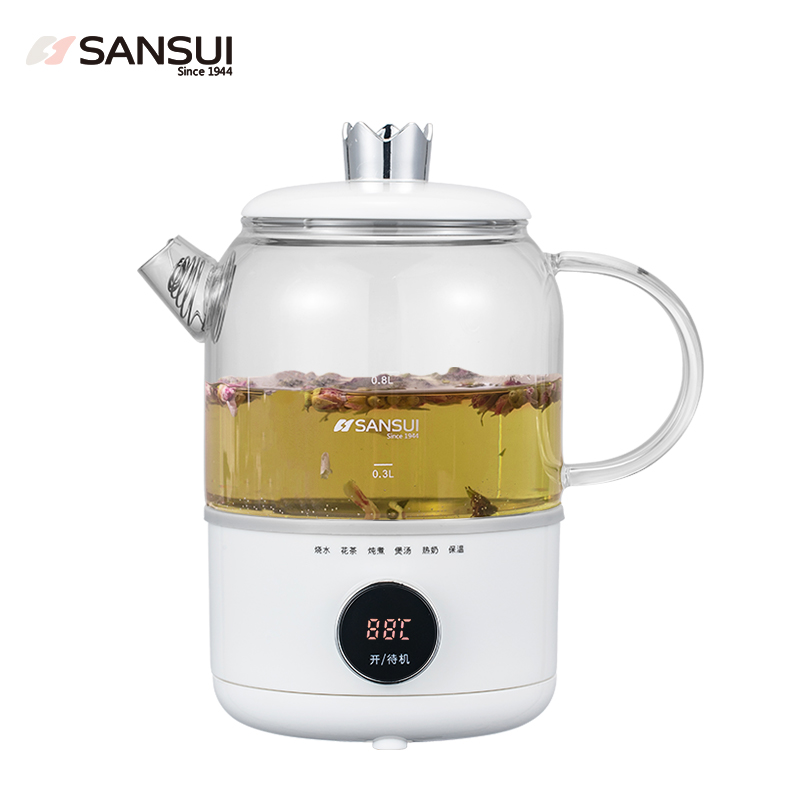 山水养生壶KT-900高硼硅玻璃0.8L800W