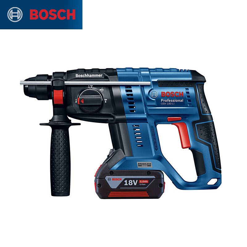 博世/BOSCH充电式电锤GBH180-LI博世/BOSCH充电式电锤GBH180-LI18V20A500W0-1800转/分钟5.0Ah电池*2