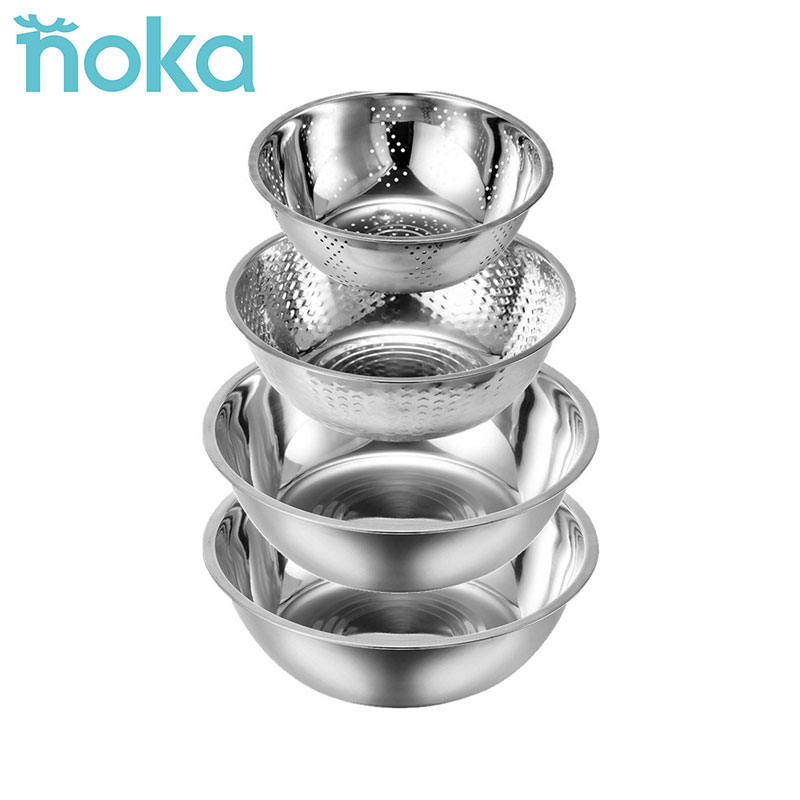 NOKA 清洁盆 NOKA-21205 22+24+26*2CM 优质不锈钢