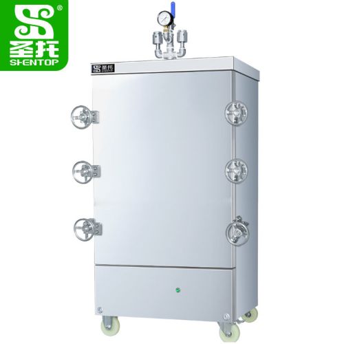 圣托 蒸柜 DDE04 单门10盘高原电蒸柜 8KW/ 9KW 蒸饭量3kg/层 适合人数约200-250人