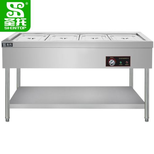 圣托 保温售饭台 DJA04 四格保温售饭台 1.5*0.7*0.8m 220v 3000W