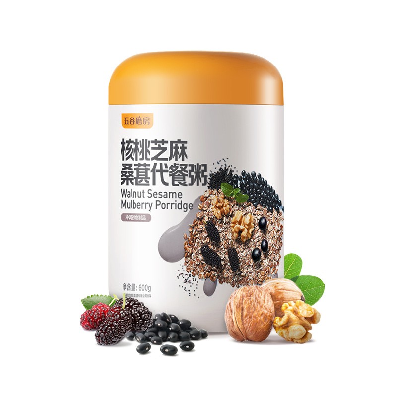 五谷磨房 五谷磨房 核桃芝麻桑葚粥   600g 核桃芝麻桑葚粥	  600g 核桃芝麻桑葚粥