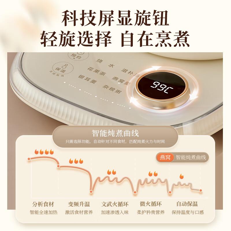 小熊养生壶/煎药壶YSH-F15E1壶璧/炖盅/滤网材质:高硼硅玻璃1.5L1000W