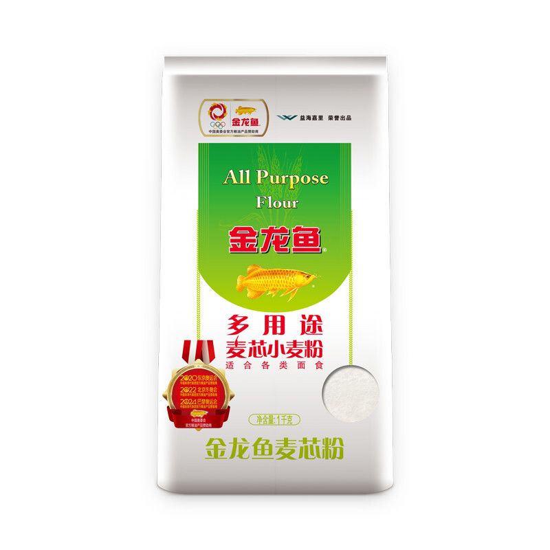 金龙鱼 金龙鱼多用途麦芯小麦粉1KG  金龙鱼多用途麦芯小麦粉1KG