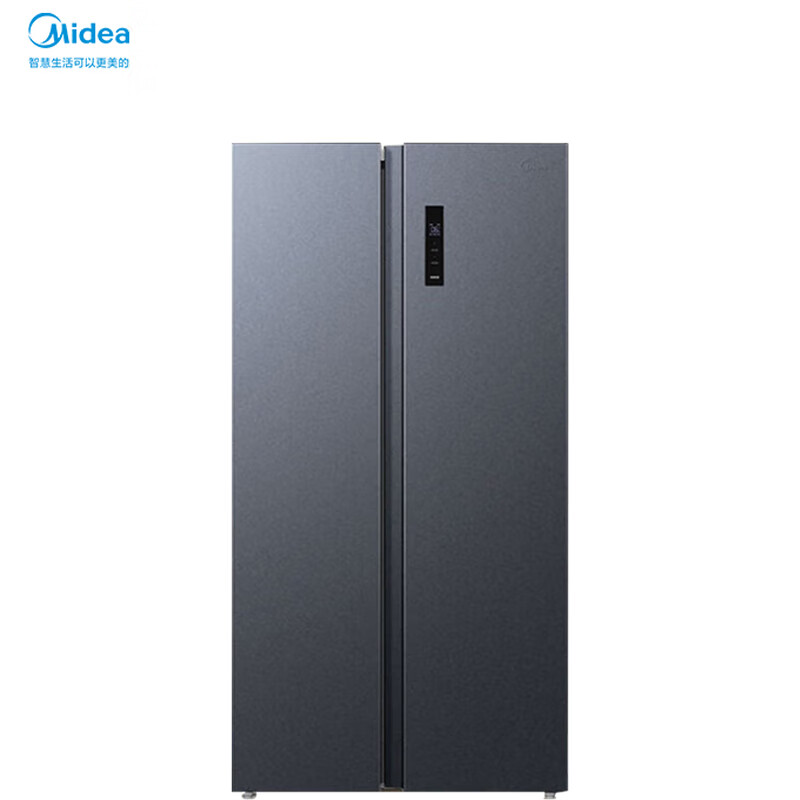 美的/Midea 冰箱 BCD-532WKPM(ZG） 能效等级：一级能效变频/定频：变频门款式：对开门面板材质：钢板制冷方式：风冷宽度：95cm以上总容积：500-549L主色系：银灰系放置方式：独立式高度：190cm以上深度：80cm以上