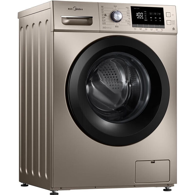 美的/Midea 洗衣机 MG80-1431DG 滚筒洗衣机 1800w 8公斤 1级能效 全自动 560*595*850mm